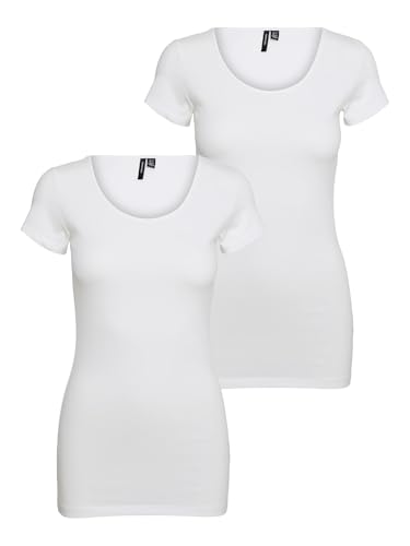 VERO MODA Female Top VMMAXI My Soft SS Long U-Neck 2 PCK VERO MODA Female Top VMMAXI My Soft SS Long U-Neck 2 PCK von VERO MODA