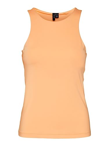 VERO MODA Damen T-Shirt Vmbianca Sl Tank Top Noos, Mock Orange, XS von VERO MODA