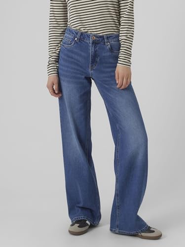 VERO MODA Female Weit geschnitten VMFAITH Niedrige Taille Weit geschnitten Jeans von VERO MODA