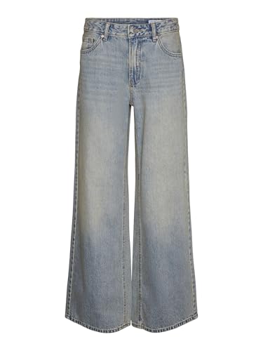 VERO MODA Female Weit geschnitten VMREMY Mid Rise Weiter Beinschnitt Jeans von VERO MODA