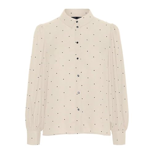 VERO MODA Maya Poel Langarm-Shirt, XS, beige, X-Small von VERO MODA