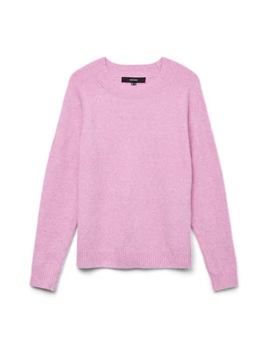 VERO MODA Pullover Damen,Fuchsia Pink/Detail:Melange,L von VERO MODA