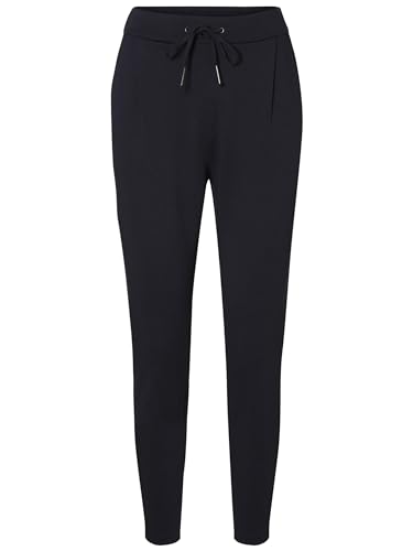 VERO MODA Stoffhose Elegante Stretch Business Pants Lockere Hose mit Kordelzug VMEVA, Farben:Blau-2,Größe Damen:XXL/L30,Z - Länge L30/32/34/36/38:L30 von VERO MODA