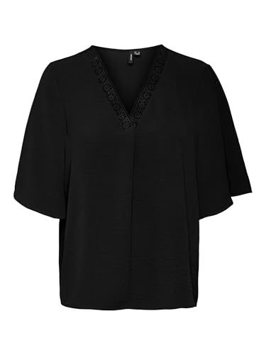 VERO MODA VMALVA 2/4 LACE TOP WVN GA von VERO MODA