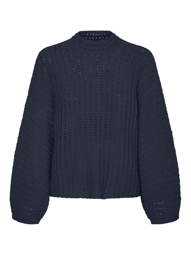 VERO MODA - VMAMAZING LS HIGHNECK PULLOVER GA BOO navy blazer - Gr. - L von VERO MODA