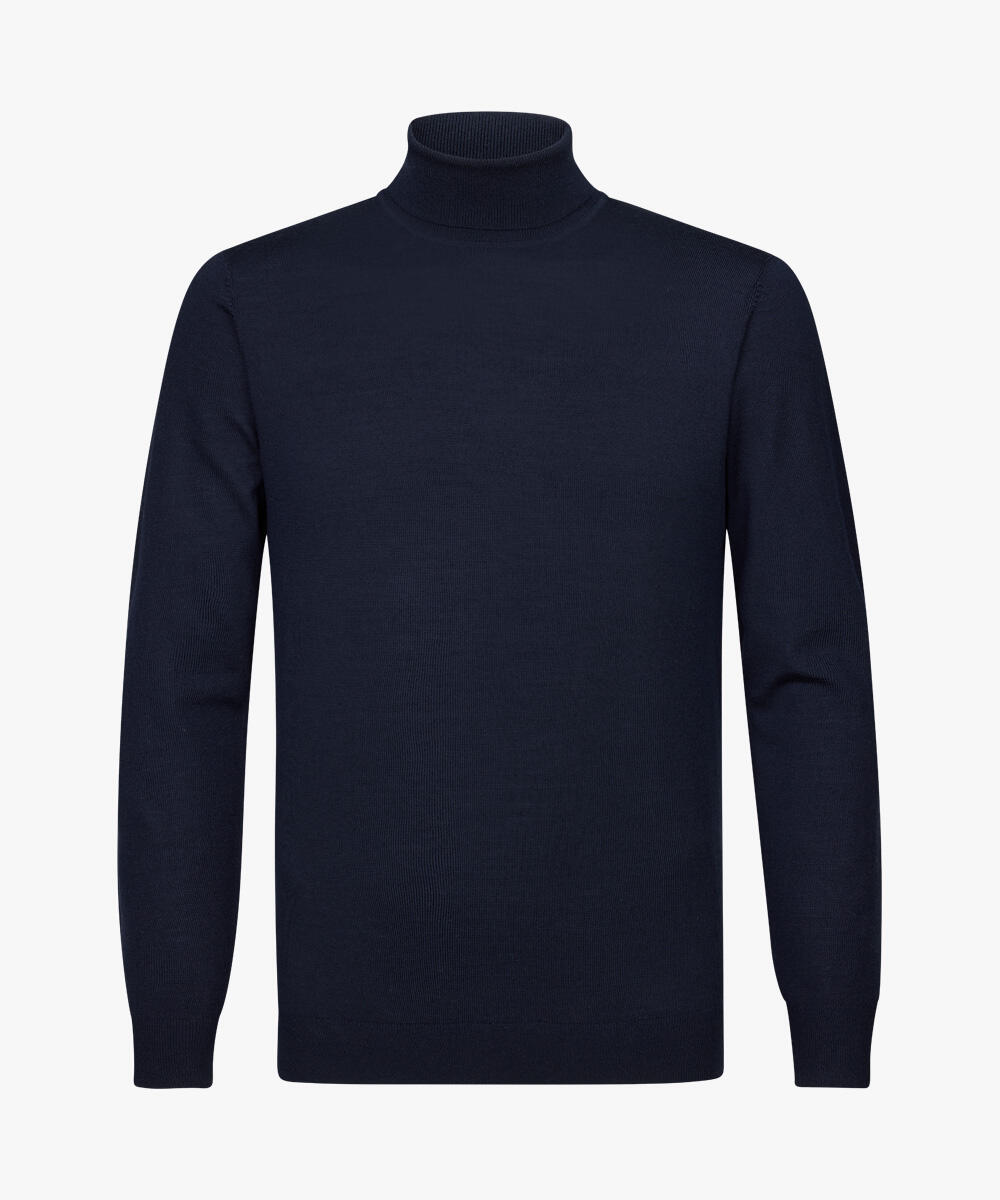 Profuomo - Marineblau Merino Rollkragenpullover navy - Gr. - L von Profuomo