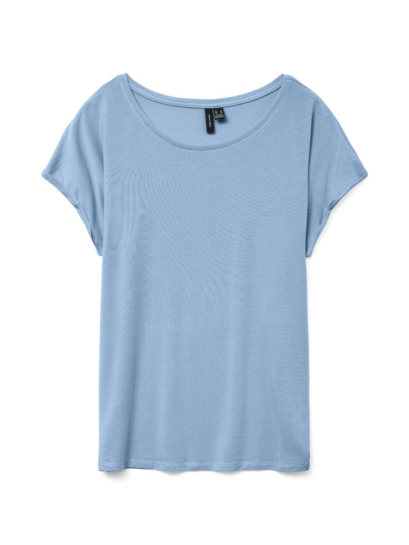 VERO MODA - VMAVA PLAIN SS TOP JRS NOOS airy blue - Gr. - L von VERO MODA