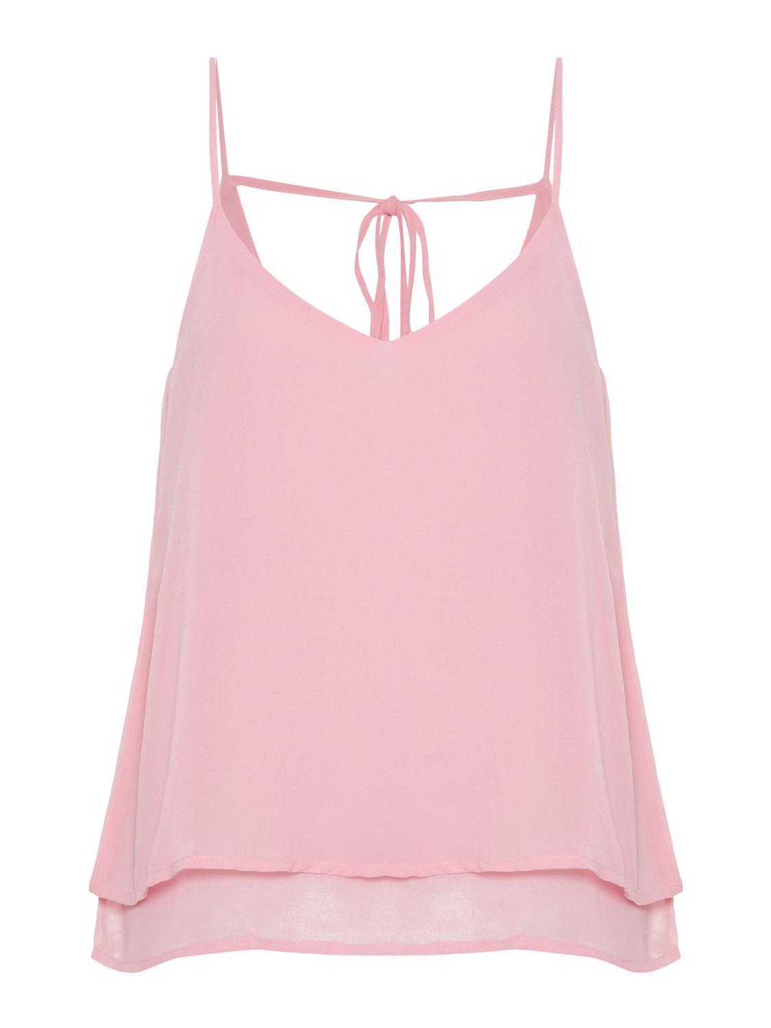 VERO MODA - VMBARBARA SINGLET TOP prism pink - Gr. - M von VERO MODA