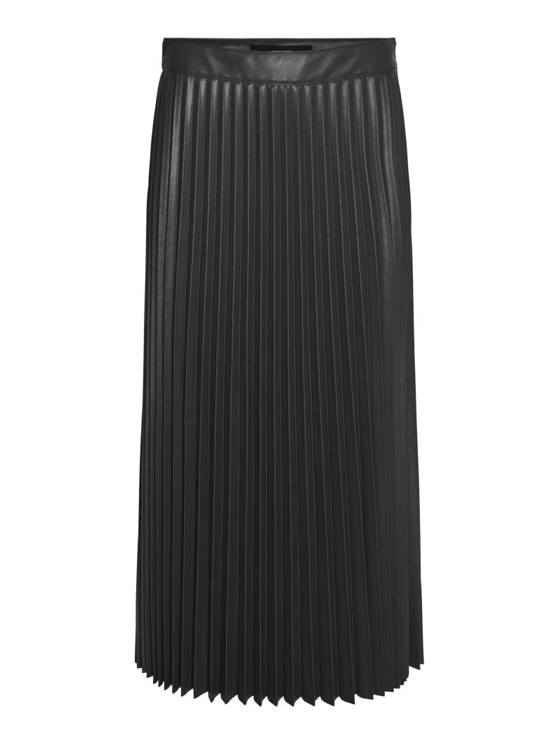 VERO MODA - VMBELLAHOLLY HW 7-8COATED SKIRT asphalt - Gr. - XL von VERO MODA