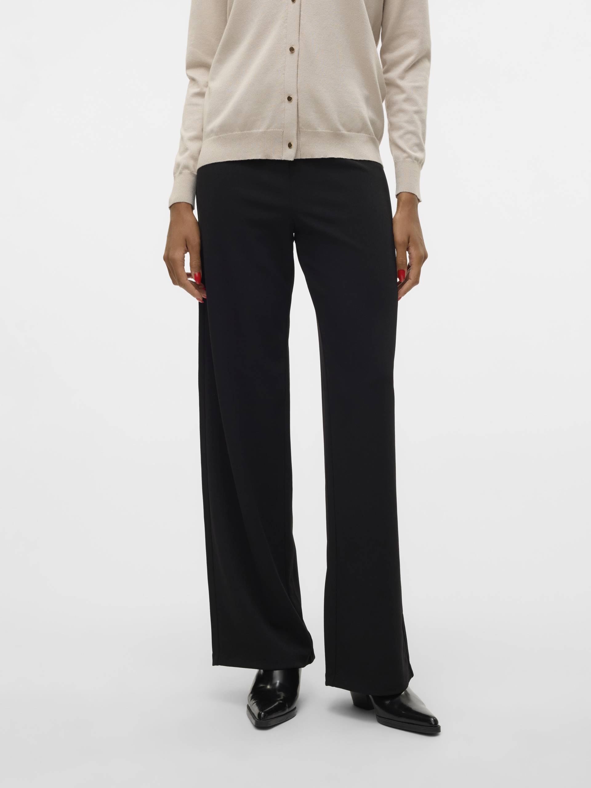 VERO MODA - VMBERLIN ZAMIRA MW WIDE PANT NOOS black von VERO MODA