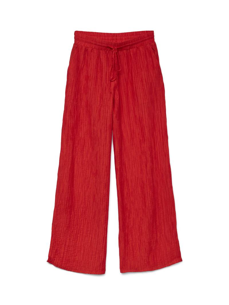 VERO MODA - VMBETTAL MW PANT WVN BTQ fiery red - Gr. - L von VERO MODA