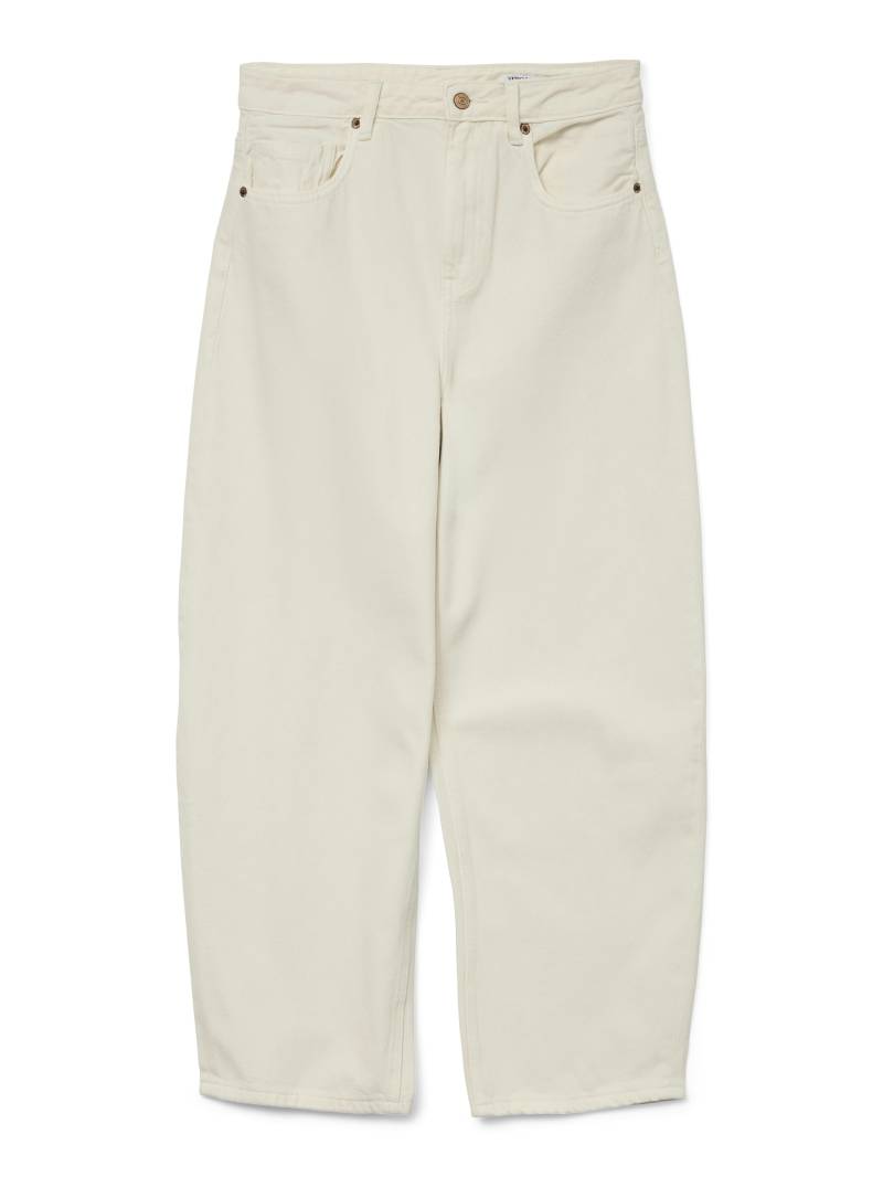 VERO MODA - VMBILLIE HR BARREL ANK JEANS LI3146 NOOS ecru - Gr. - 28/32 von VERO MODA