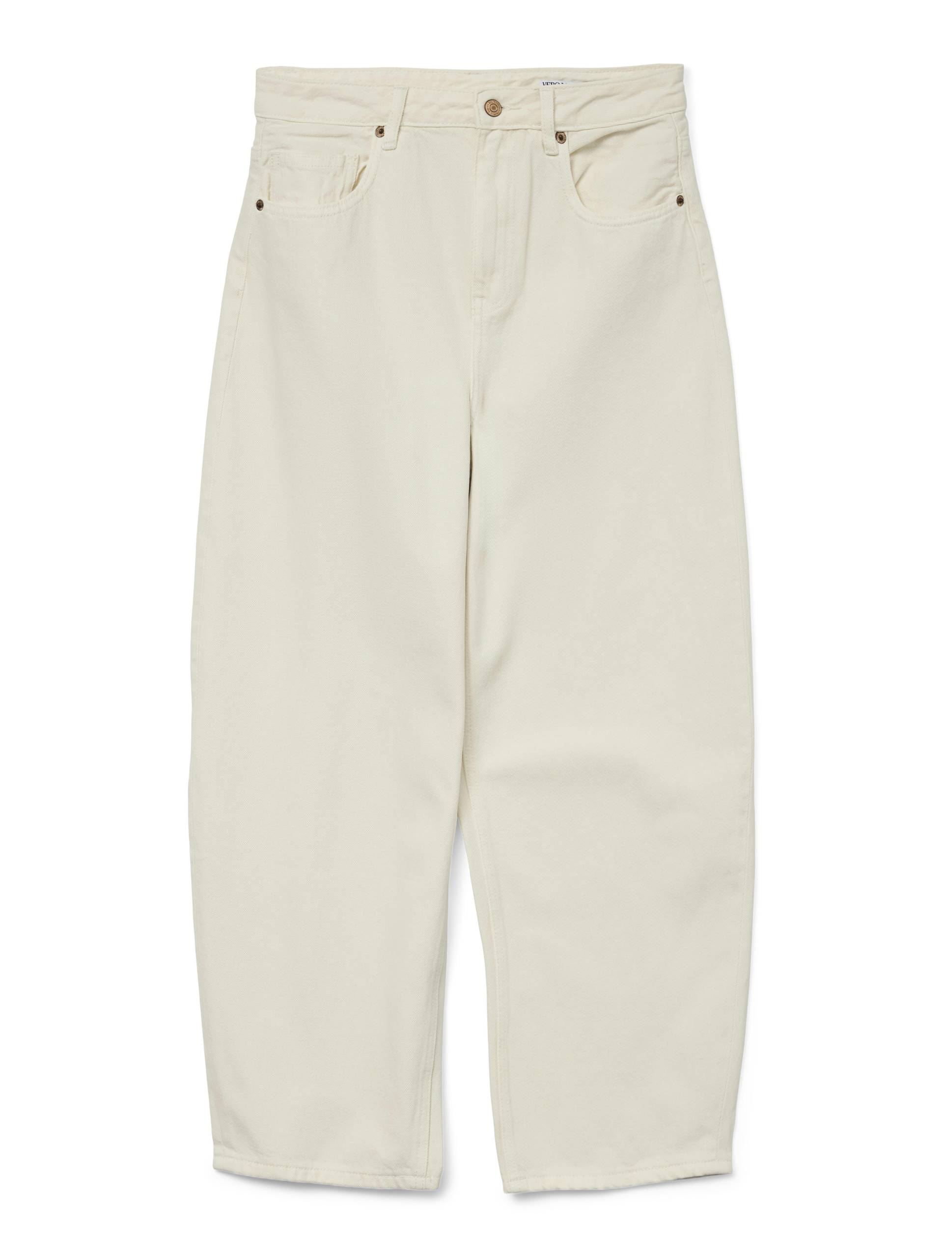 VERO MODA - VMBILLIE HR BARREL ANK JEANS LI3146 NOOS ecru - Gr. - 31/32 von VERO MODA