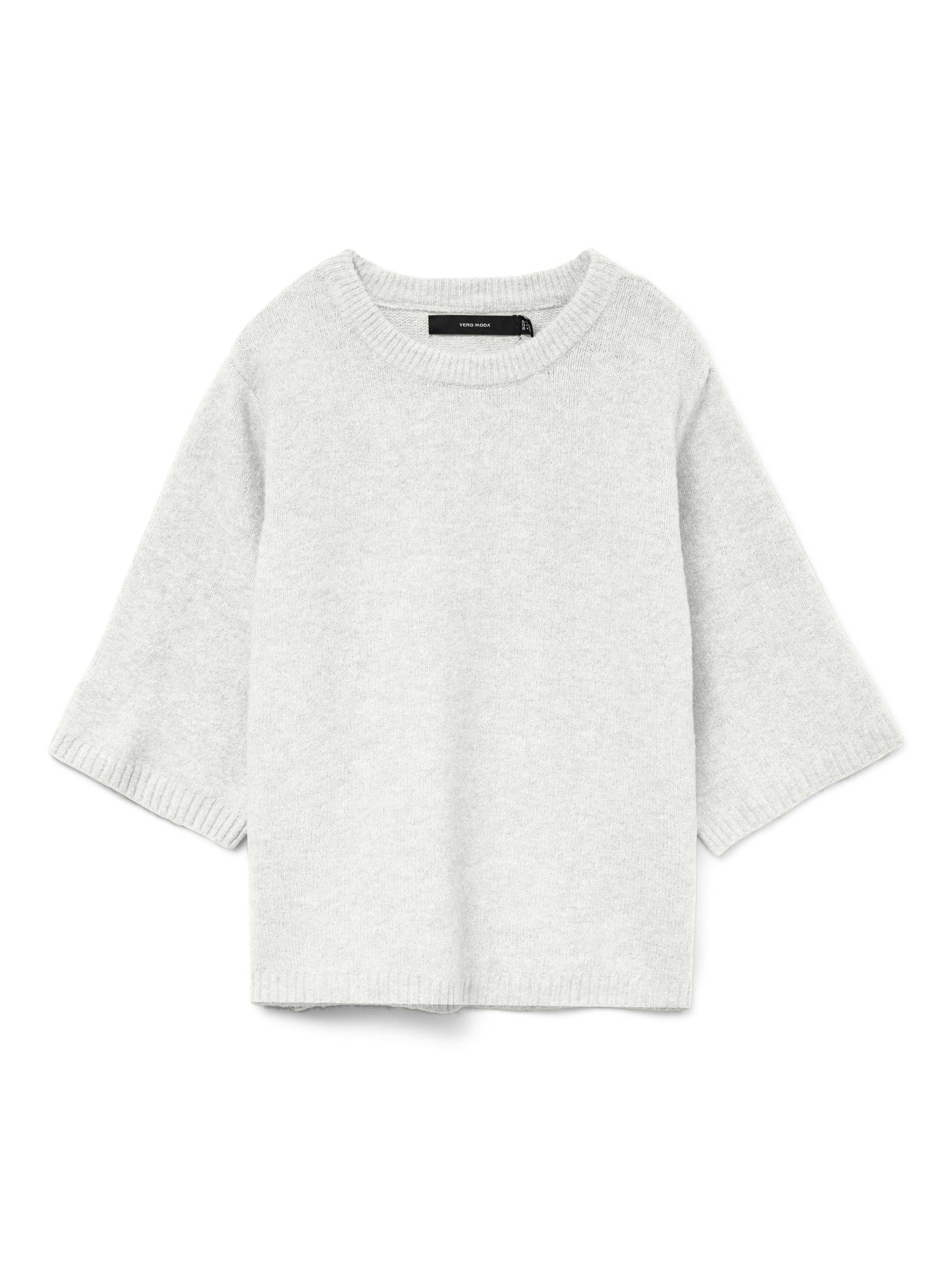 VERO MODA - VMBOOM 2/4 O-NK OVERSIZE PULLOVE GA NOOS birch - Gr. - L von VERO MODA