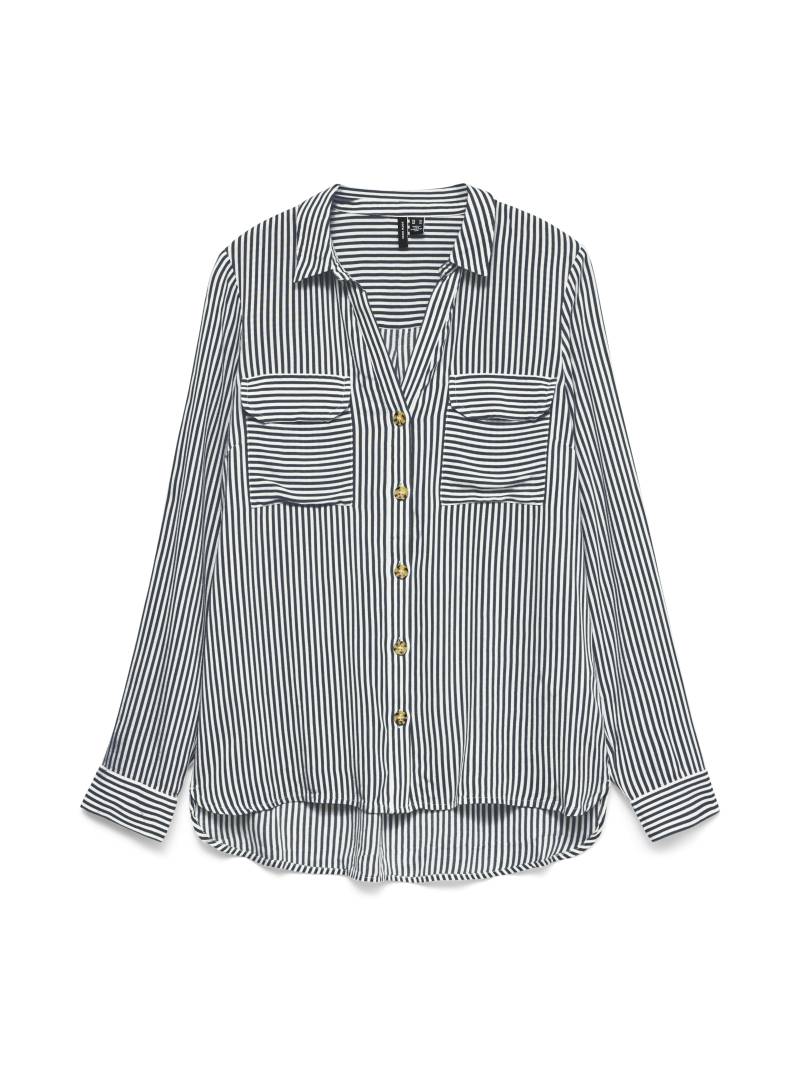 VERO MODA - VMBUMPY L/S SHIRT NEW WVN NOOS snow white - Gr. - S von VERO MODA