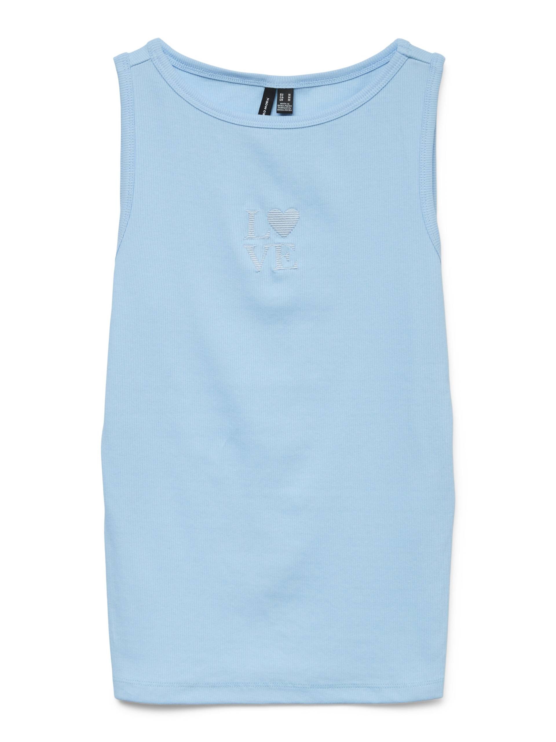 VERO MODA - VMCAISA SILLE TANK TOP BOX JRS SPE GA airy blue - Gr. - XS von VERO MODA