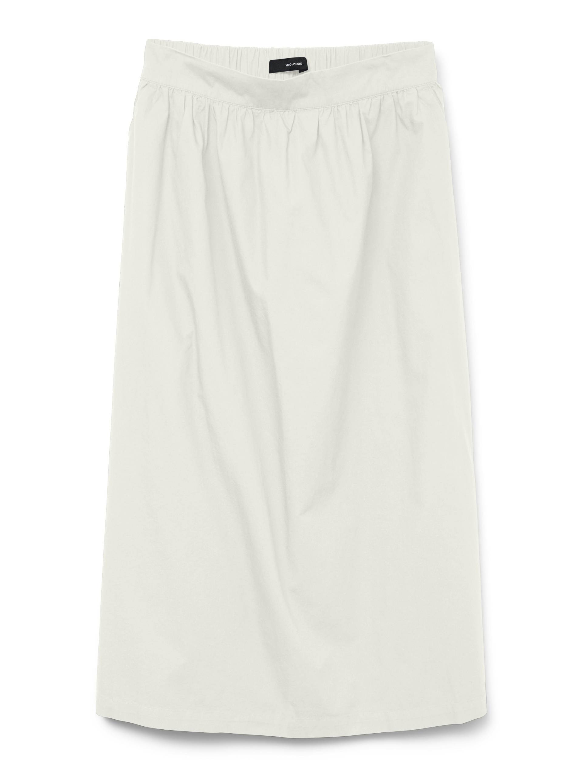 VERO MODA - %VMCHARLOTTE HW ANKLE SKIRT WVN GA snow white - Gr. - M von VERO MODA