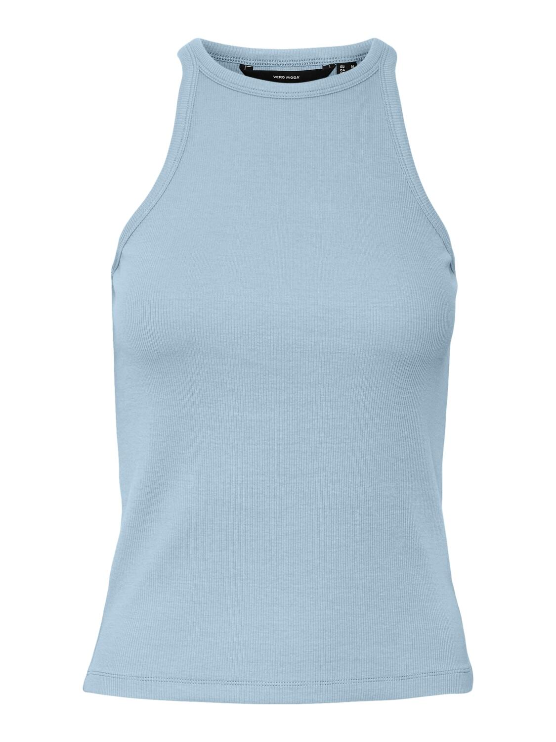 VERO MODA - VMCHLOE SHORT TANK TOP JRS NOOS cool blue - Gr. - S von VERO MODA