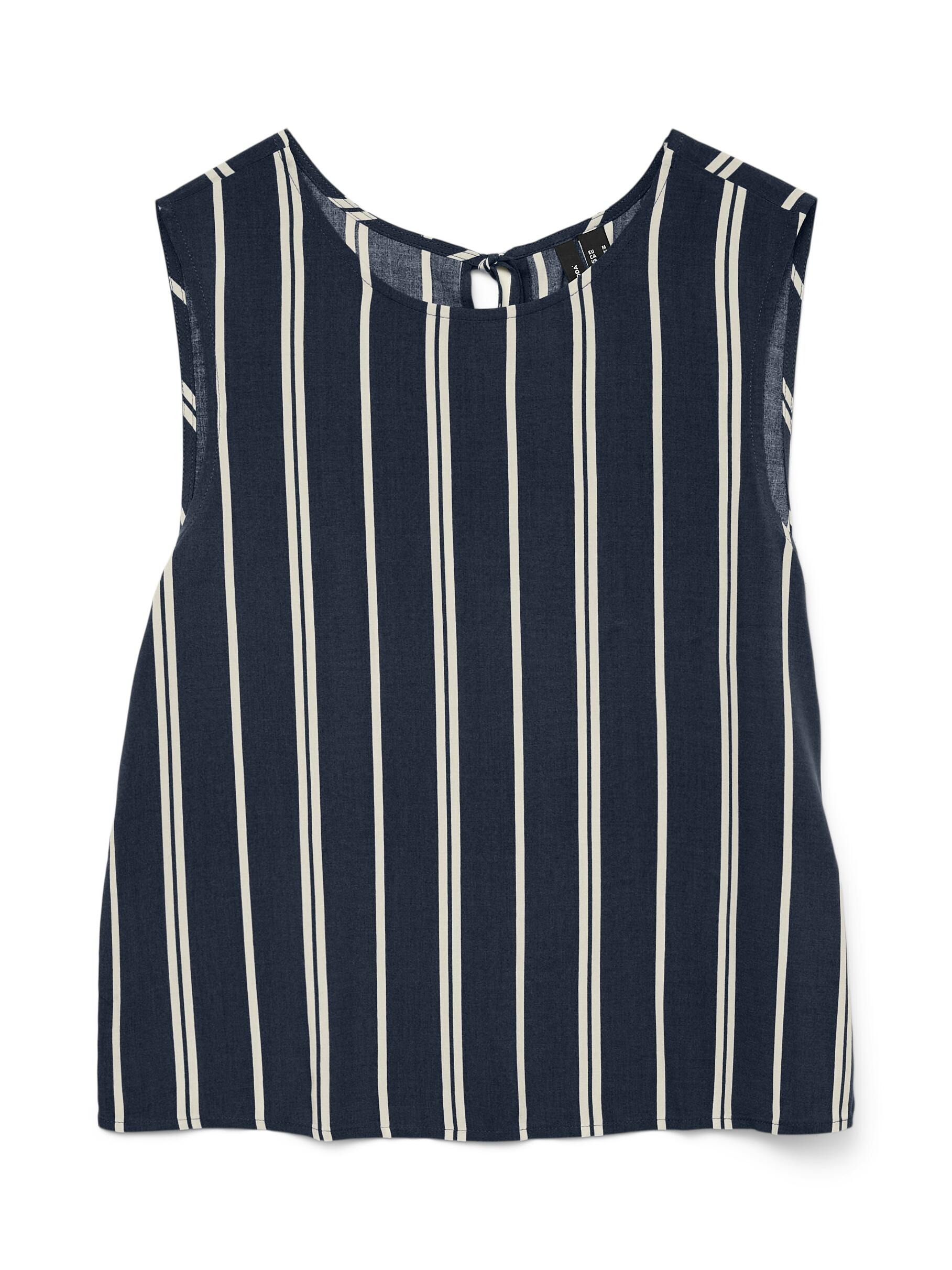 VERO MODA - VMCHRISTINA SL SHORT STRIPE TOP WVN GA navy blazer - Gr. - S von VERO MODA