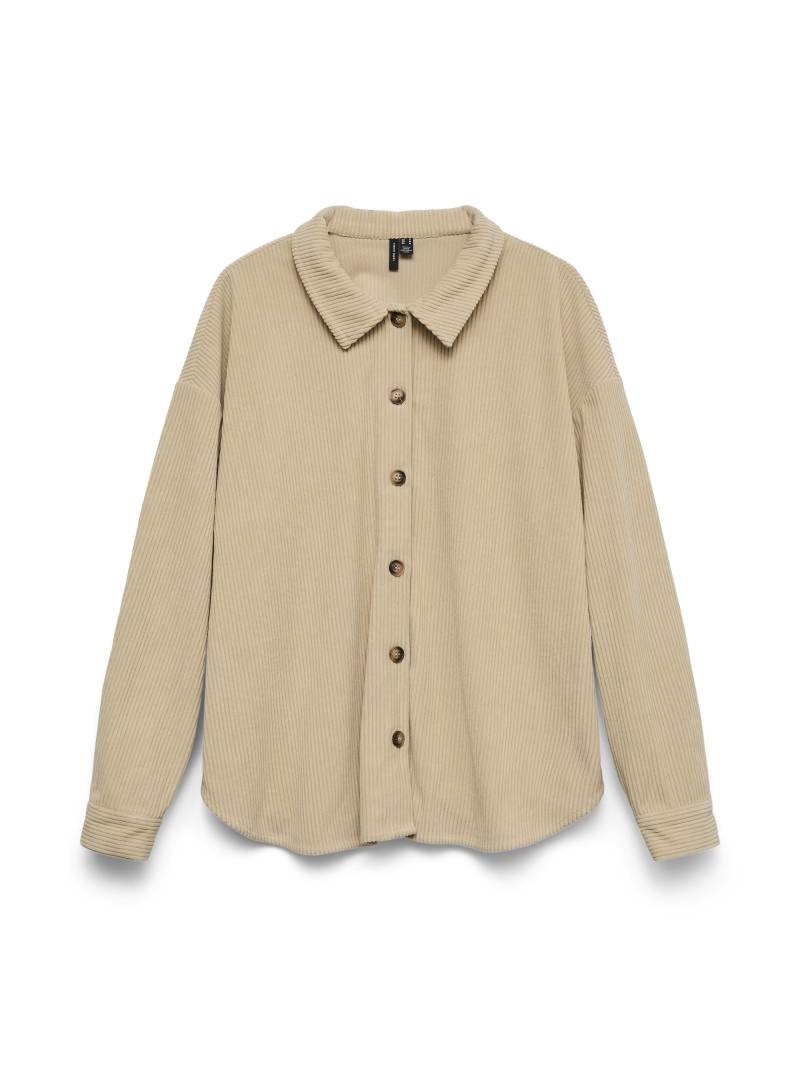 VERO MODA - VMCLEO OVERSIZE SHIRT WVN GA - Gr. - L von VERO MODA