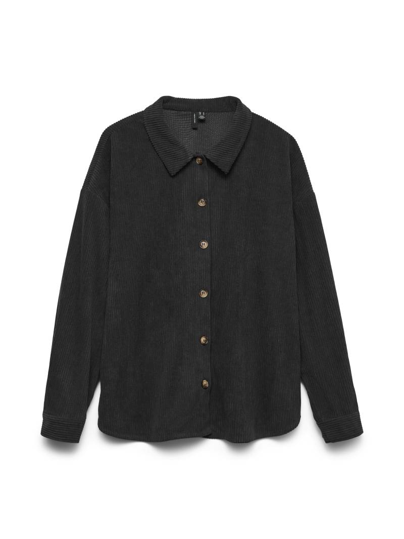 VERO MODA - VMCLEO OVERSIZE SHIRT WVN GA black - Gr. - XL von VERO MODA