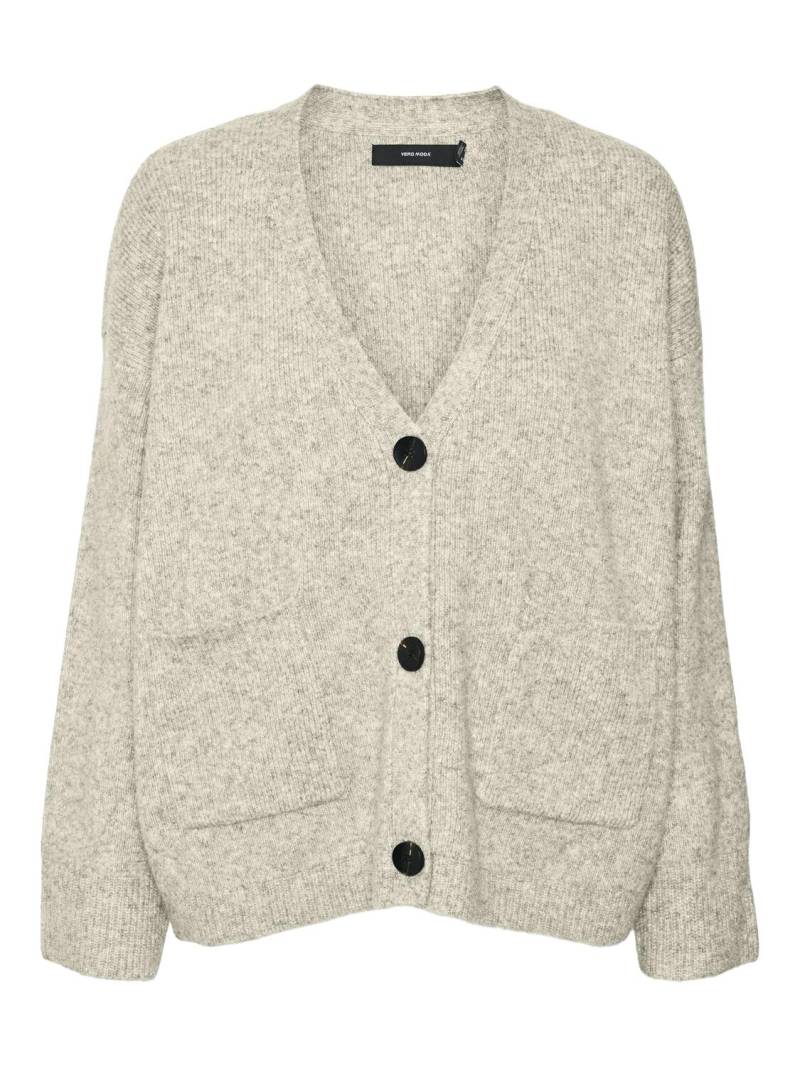 VERO MODA - VMCLIO LS V-NECK CARDIGAN GA PRM birch - Gr. - XL von VERO MODA