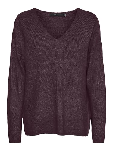 VERO MODA VMCREWLEFILE LS V-Neck Blouse NOOS von VERO MODA