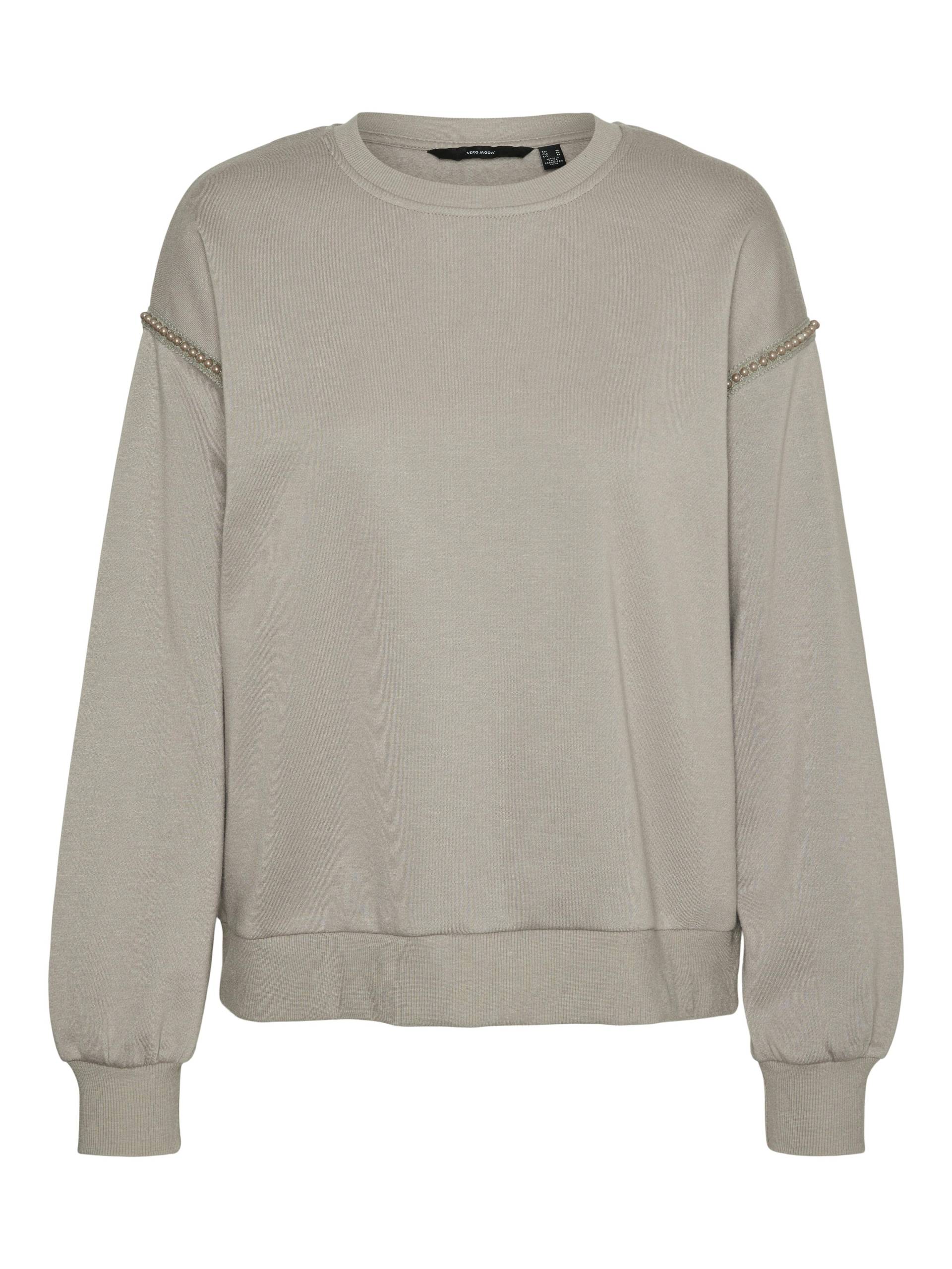 VERO MODA - VMDAISY PEARL SWEAT JRS BOO GA moon rock - Gr. - S von VERO MODA