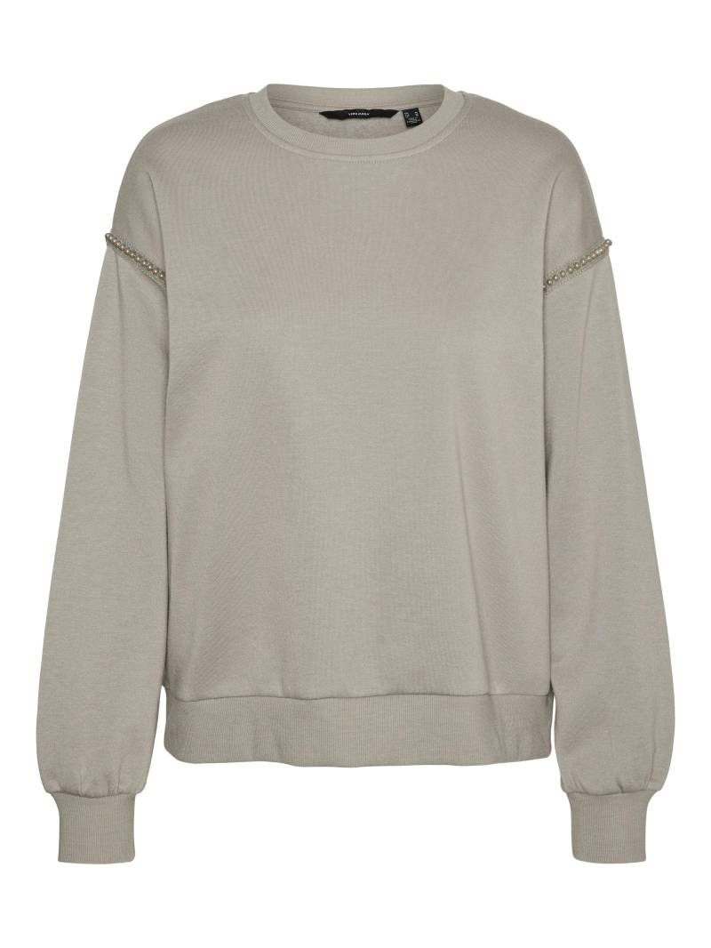 VERO MODA - VMDAISY PEARL SWEAT JRS BOO GA moon rock - Gr. - S von VERO MODA