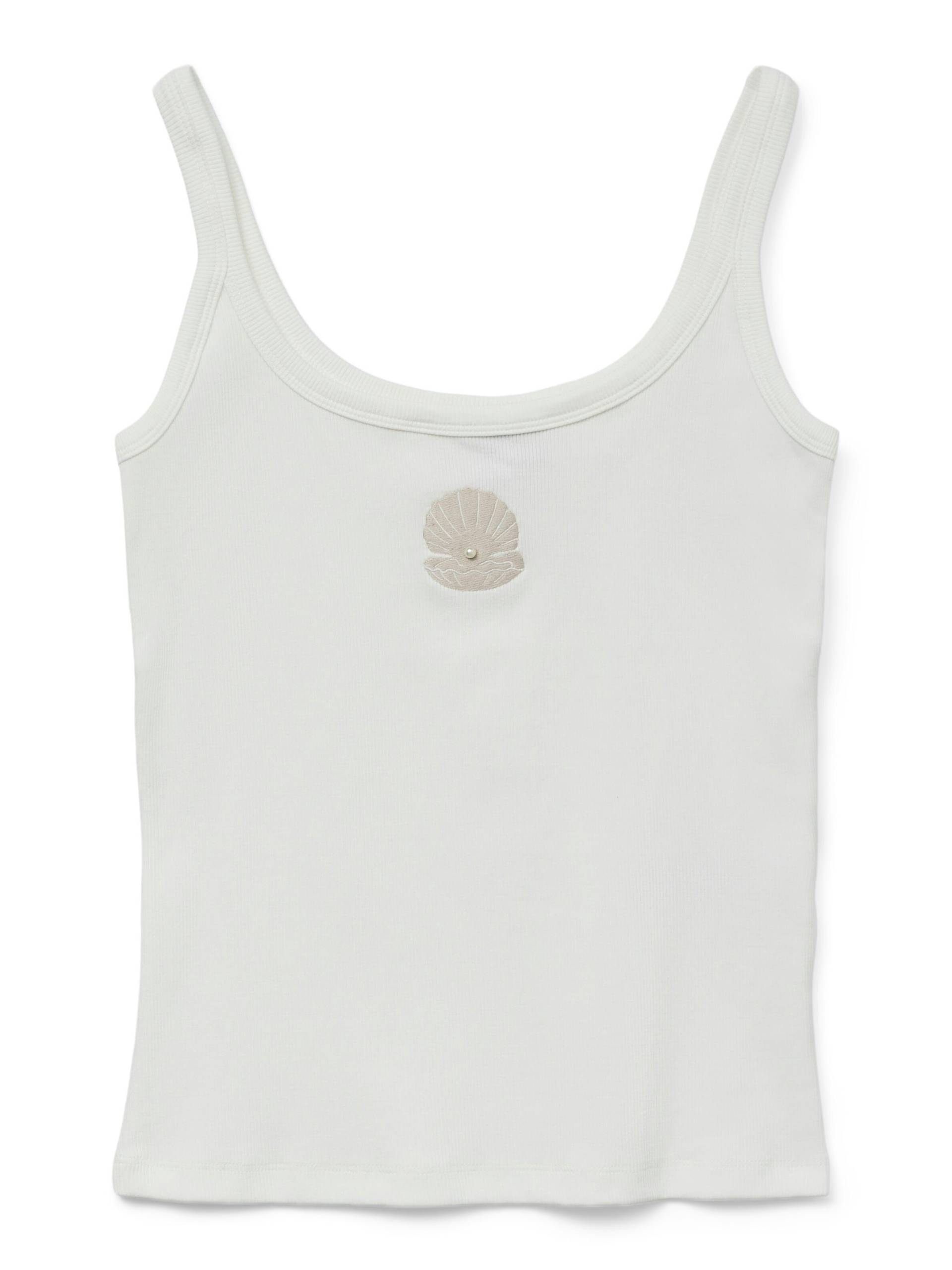 VERO MODA - VMDIANA SINGLET TOP BOX JRS snow white - Gr. - XL von VERO MODA