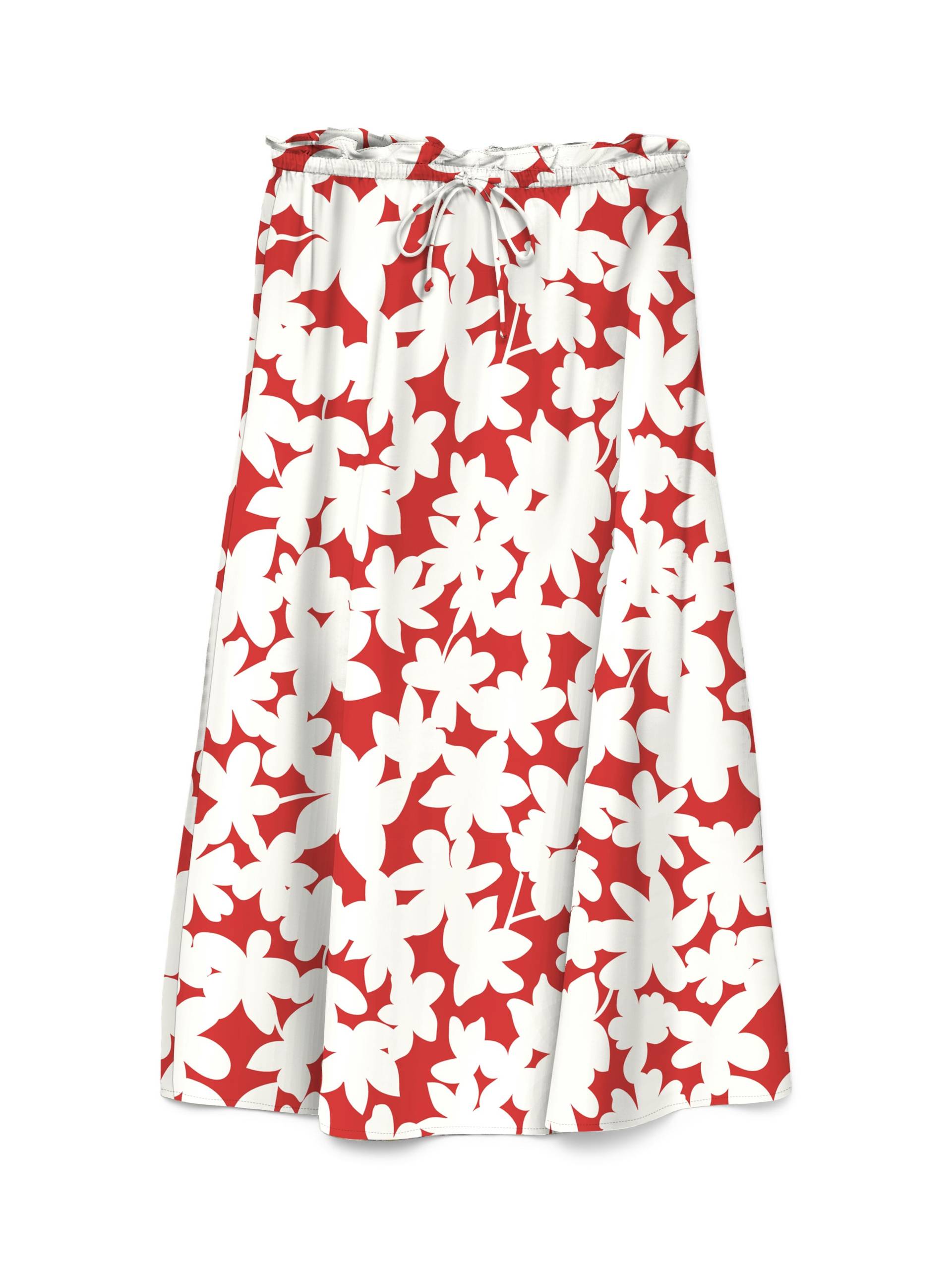 VERO MODA - VMDICTHE N/W ANKLE SKIRT WVN GA fiery red - Gr. - M von VERO MODA