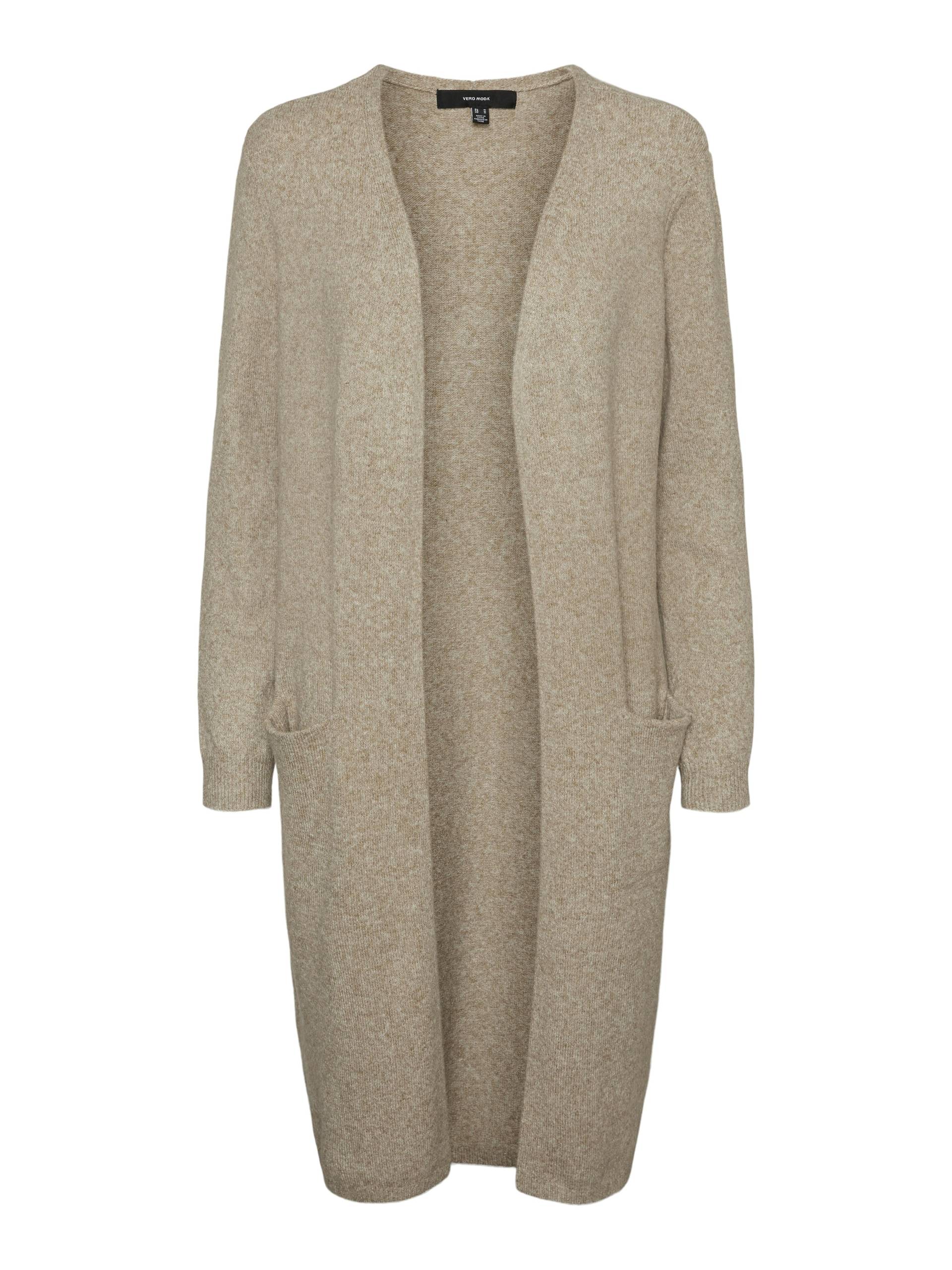 VERO MODA - VMDOFFY LS LONG OPEN CARDIGAN GA NOOS sepia tint - Gr. - XS von VERO MODA