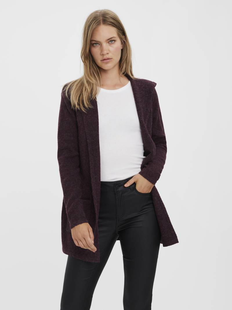 VERO MODA - VMDOFFY LS OPEN HOOD CARDIGAN GA NOOS winetasting - Gr. - S von VERO MODA