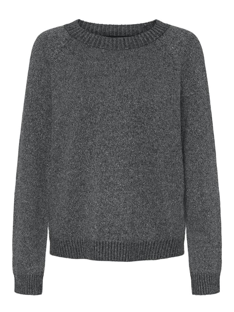 VERO MODA - VMDOFFYSHINE LS O-NECK BLOUSE REP NOOS asphalt - Gr. - L von VERO MODA