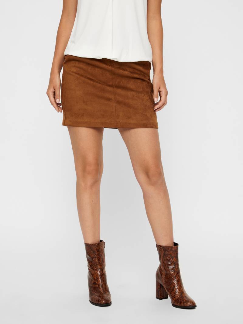 VERO MODA - VMDONNADINA SHORT SKIRT GA NOOS cognac - Gr. - XL von VERO MODA