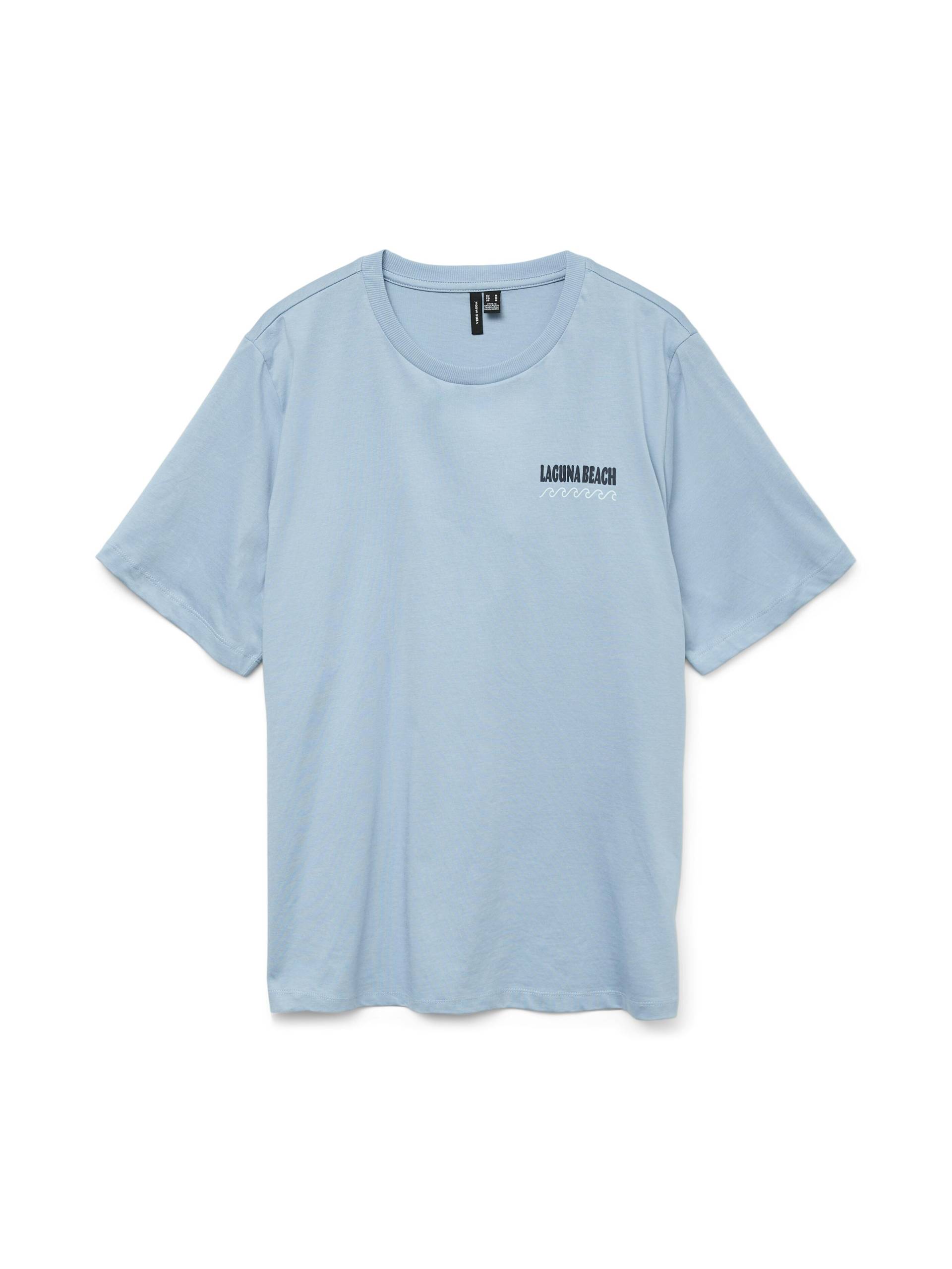 VERO MODA - VMDORIS CATY SS TOP BOX JRS GA glacier lake - Gr. - M von VERO MODA