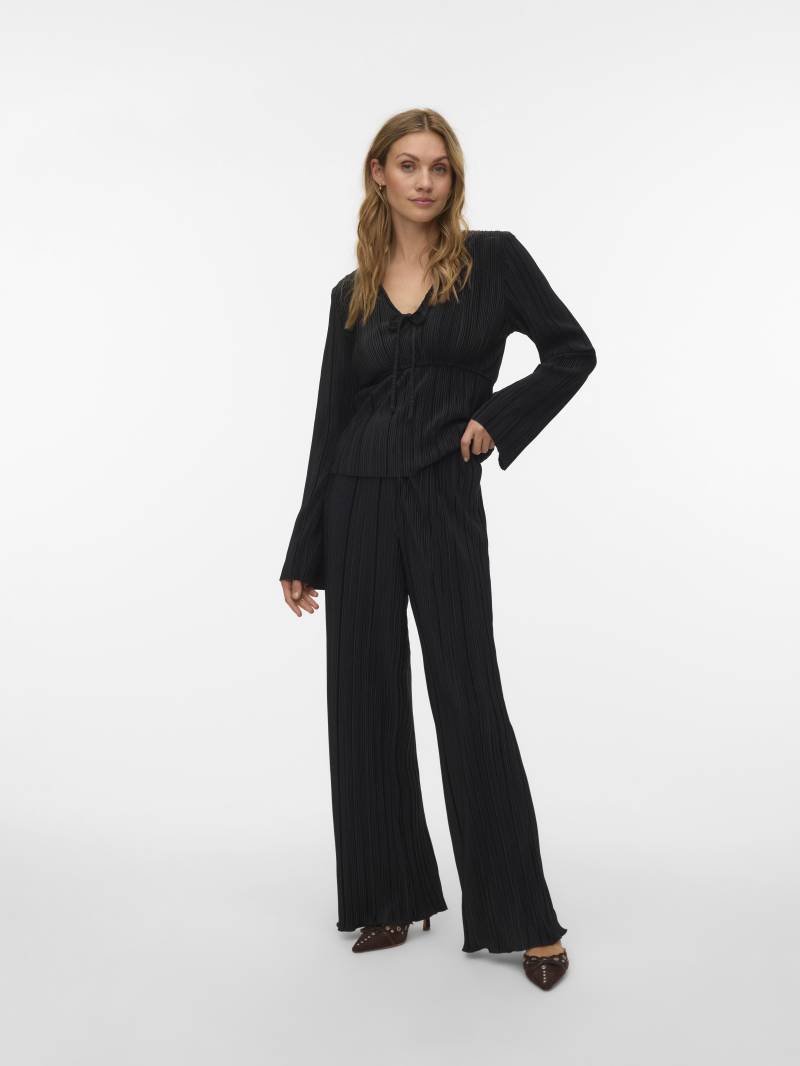 VERO MODA - VMELISA HW PANT JRS GA BOO black - Gr. - S von VERO MODA