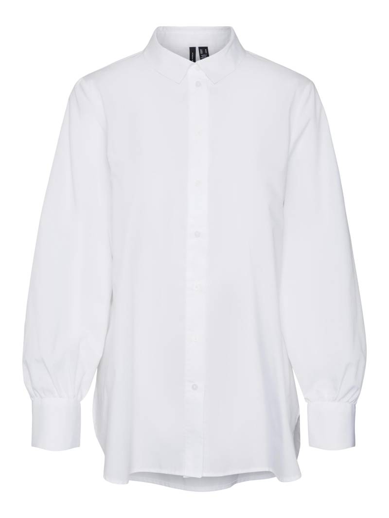 VERO MODA - VMELLA L/S BASIC SHIRT NOOS bright white - Gr. - L von VERO MODA