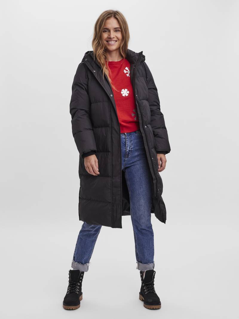 VERO MODA - VMERICAHOLLY LONG DOWN COAT NOOS black - Gr. - L von VERO MODA