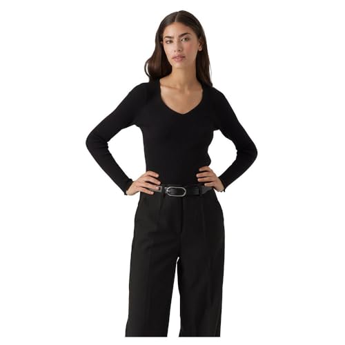 VERO MODA VMEVIE LS V-Neck Pullover GA NOOS von VERO MODA