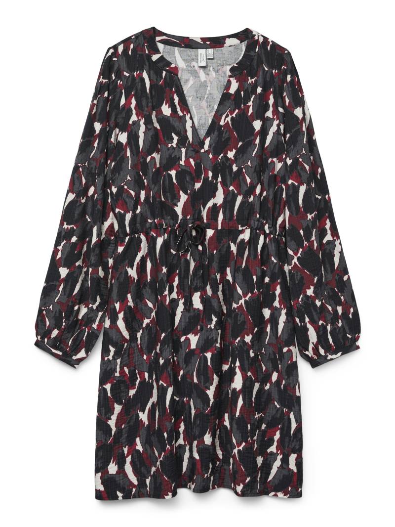 VERO MODA - VMFANINI L/S SHORT DRESS WVN BTQ GA karanda red - Gr. - S von VERO MODA