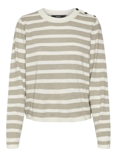 VERO MODA VMFANTASTIC LS O-Neck Button Pull GA Boo von VERO MODA