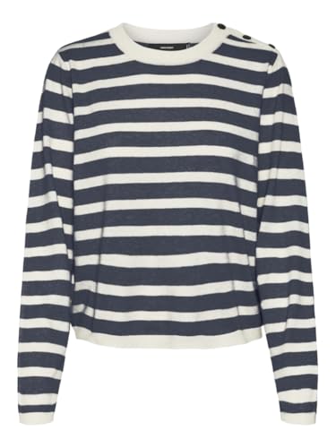 VERO MODA VMFANTASTIC LS O-Neck Button Pull GA Boo von VERO MODA