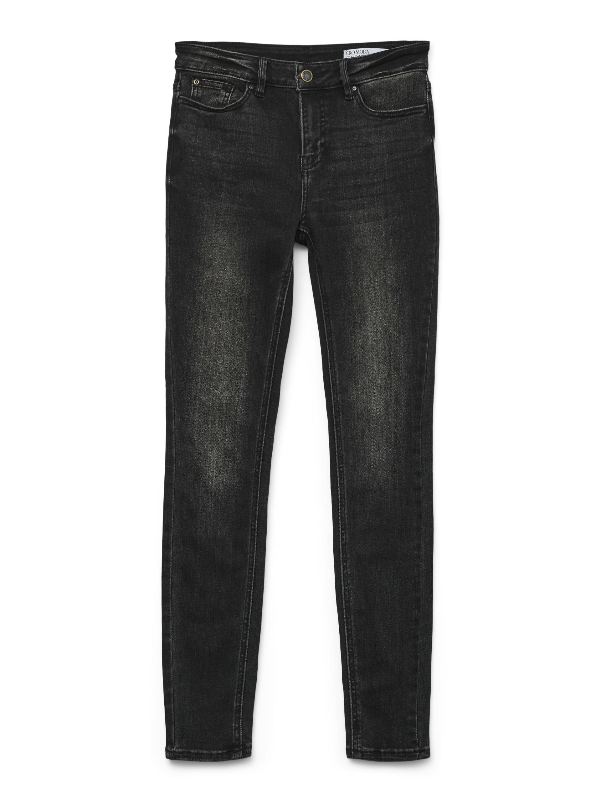 VERO MODA - VMFLASH MR SKINNY JEANS LI111 GA NOOS black denim von VERO MODA
