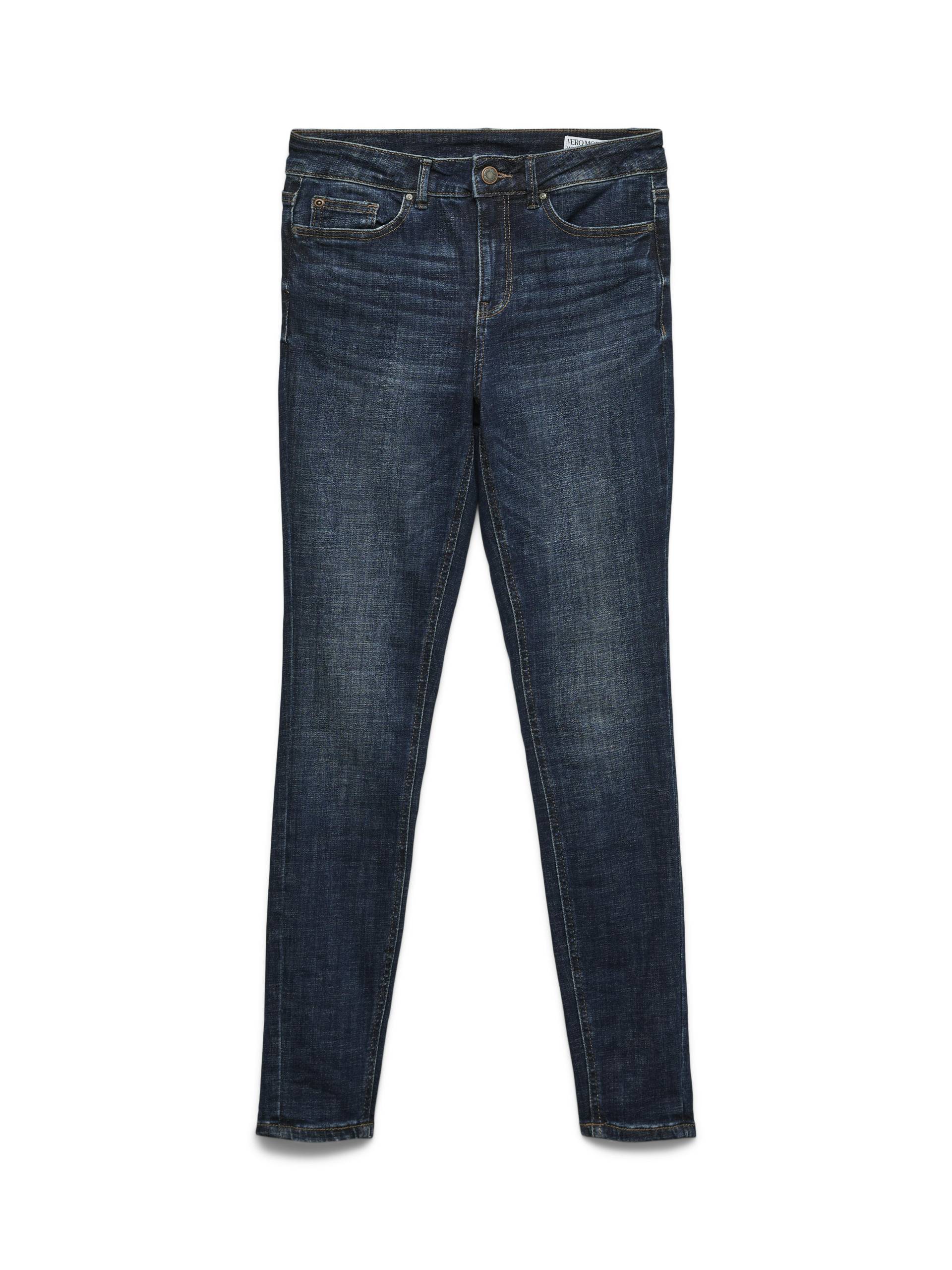VERO MODA - VMFLASH MR SKINNY JEANS LI3303 GA NOOS dark blue denim von VERO MODA