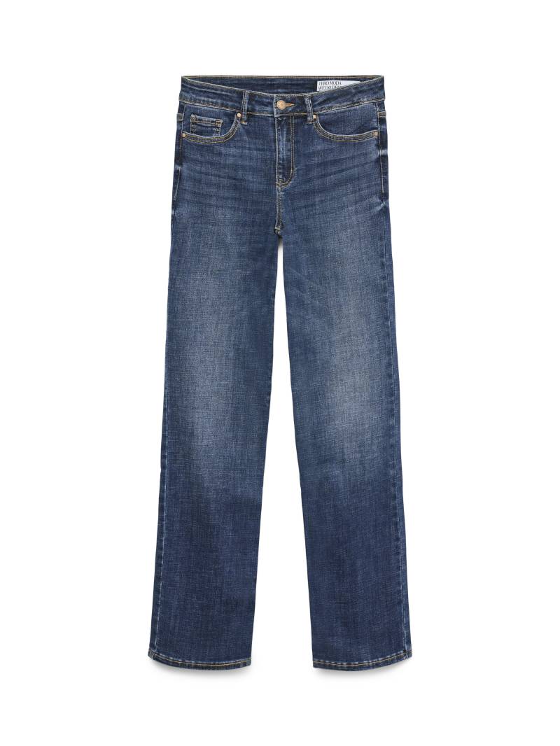 VERO MODA - VMFLASH MR STRAIGHT JEANS LI3300 GA NOOS dark blue denim von VERO MODA