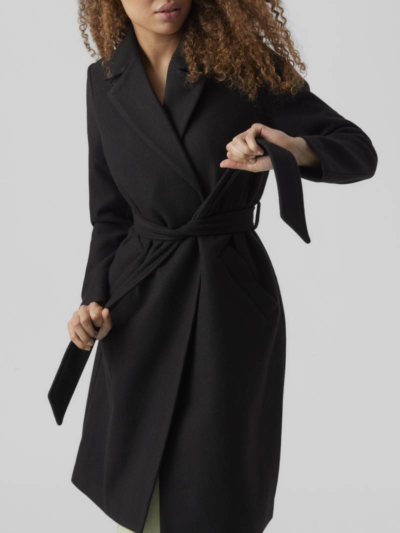VERO MODA - VMFORTUNEAYA LONG COAT GA NOOS black - Gr. - L von VERO MODA