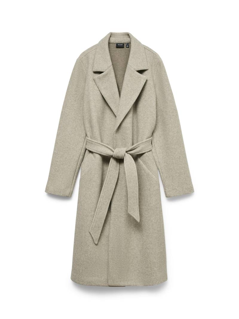 VERO MODA - VMFORTUNEAYA LONG COAT GA NOOS silver mink - Gr. - S von VERO MODA
