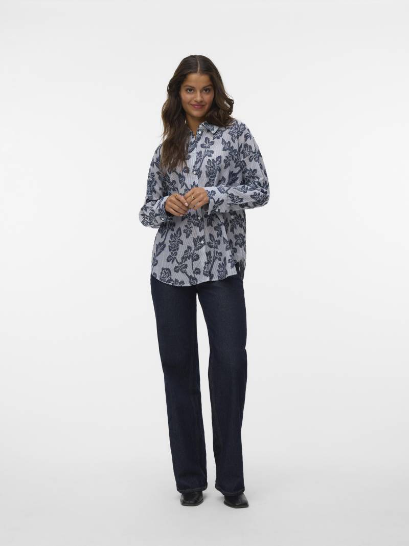 VERO MODA - VMFRANKIE LS SHIRT WVN navy blazer - Gr. - XS von VERO MODA