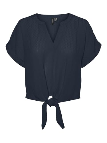 VERO MODA VMGABBI SS TIE TOP WVN GA von VERO MODA